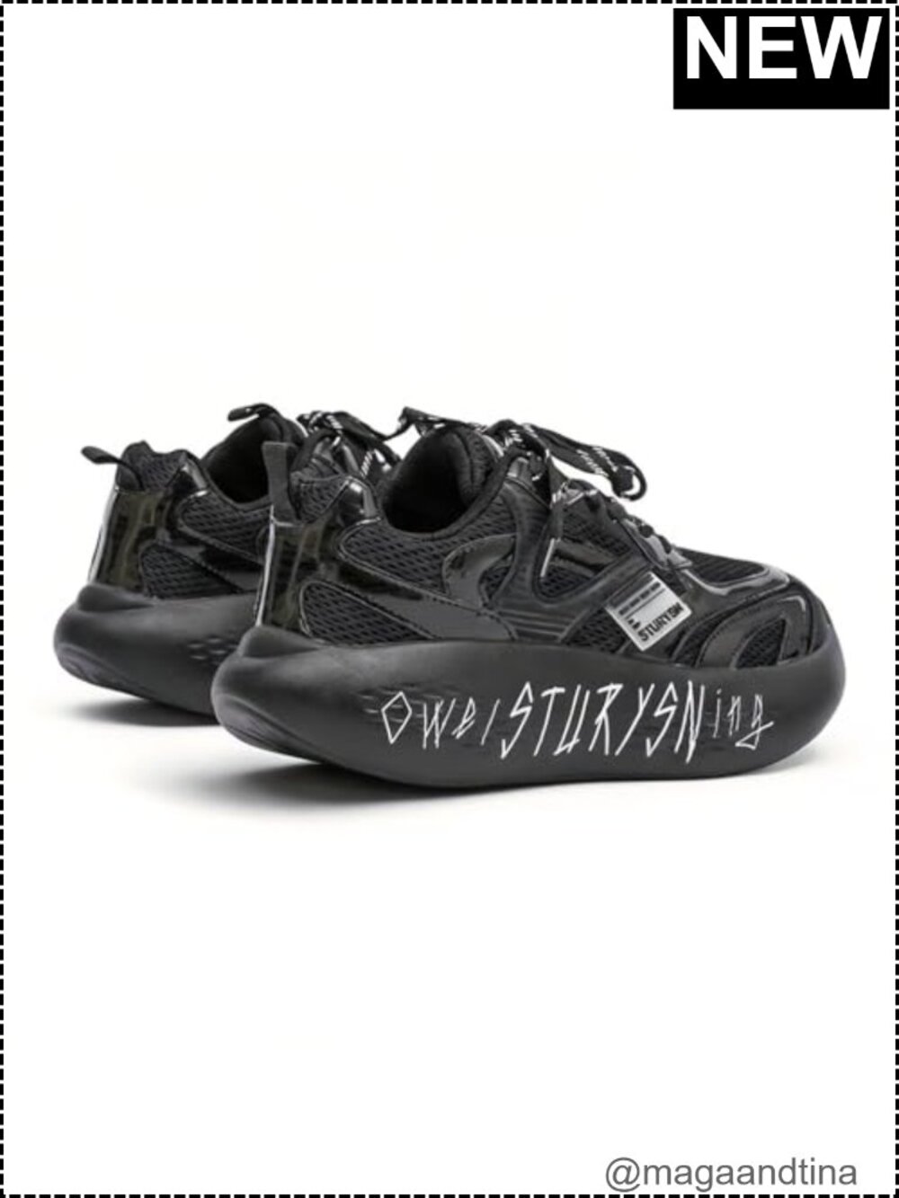 Chunky Platform Sneakers 2.3" Height Increase Breathable Mesh Unisex Walking